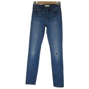 Madewell distressed roadtripper high-rise skinny‎ jeans